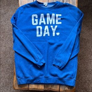 Kiloh & Co Blue Game Day Sweatshirt size 2XL